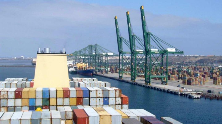 Movimento dos portos do continente recua 6,2% em 2019