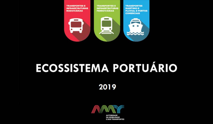 A Autoridade da Mobilidade e dos Transportes (AMT) publica o relatório do Ecossistema Portuário Nacional referente ao ano de 2019
